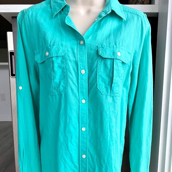 Woman’s Express Button Down Dress Shirt Sz. S - Picture 1 of 5